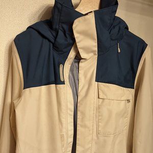 Women's Patagonia Snowbelle Ski Jacket Size Large Ivory & Steel Blue